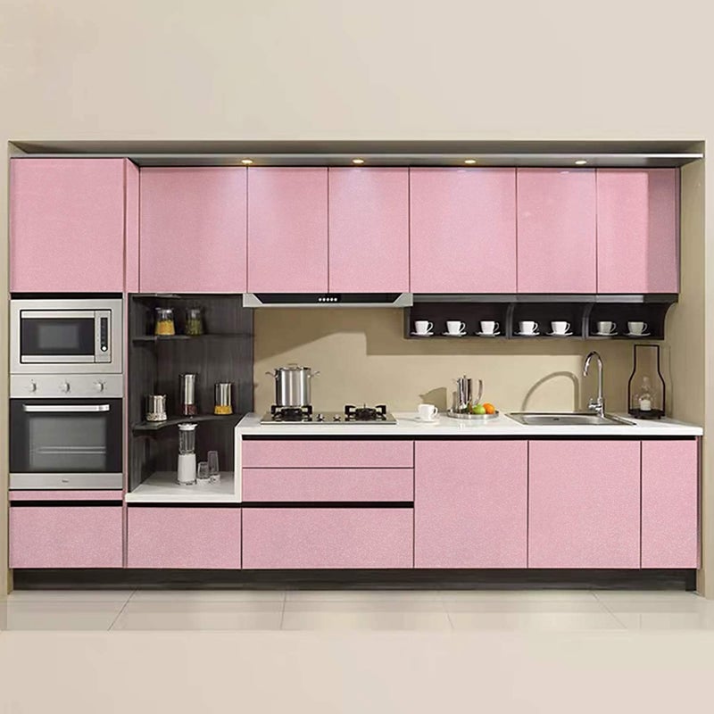 Toduso 15.8â€™â€™Ã—118.1â€™â€™Glossy Pink Contact Paper Peel and Stick Countertop Contact Paper Self-Adhesive Removable Glitter Waterproof Wallpaper Decorative Kitchen Cabinet Shelf Drawer Vinyl Film - Image 2